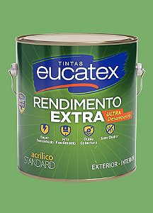 Tinta Látex Acrílico Fosco Eucatex Rende Extra 3.6L - Verde Piscina