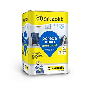 Tinta Latex Quartzolit Parede Nova Eco 18L Branco Neve