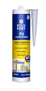 PU Polyfort Construção Pulvitec Cinza 387g