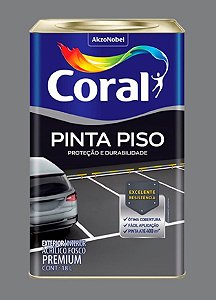 Tinta Acrílico Piso Coral 18L - Cinza Medio