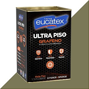 Tinta Acrílica Ultra Premium Piso Grafeno Eucatex Semiacetinado Lata 18L Concreto