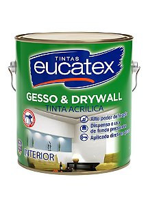 Tinta Gesso/Drywall Eucatex 3.6L - Branco
