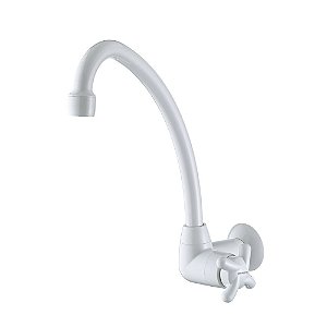 Torneira Lorenzetti Cozinha de Parede Pvc 1168 F-34 Branco Brio