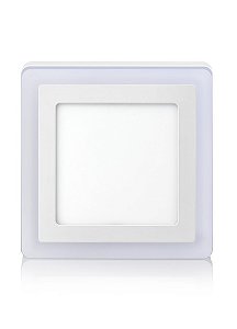 Luminária Led Elgin Sobrepor 3 Estágio Quadrada 18/6W (Luz Branco) 6500K