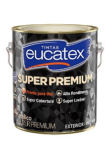 Tinta Latex Acrilico Fosco Eucatex Super Premium 3.6L - Branco