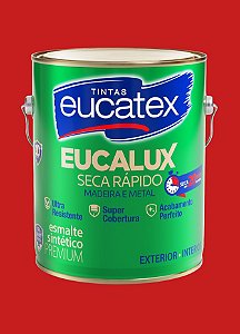 Esmalte Sintético Brilhante Eucatex 3.6L - Vermelho