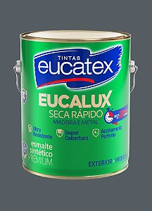 Esmalte Sintético Eucatex Brilhante Cinza Escuro 3,6L