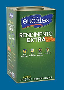 Tinta Eucatex Rende Extra Acrílica Fosco Jeans 18L