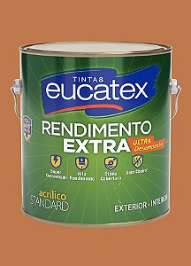Tinta Látex Acrílico Fosco Eucatex Rende Extra 3.6L - Pavê de Chocolate