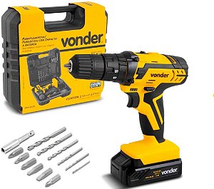 Vonder - Parafusadeira/Furadeira Impacto C/ Bateria 12V PFV 012