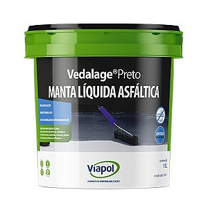 Manta Liquida Acrilica Viapol Vedalage Preto 18L