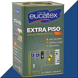 Tinta Acrílica Piso Eucatex Fosco 18L - Azul
