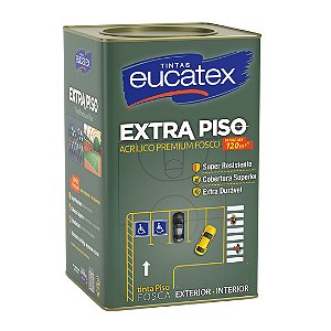 Tinta Acrílica Piso Eucatex Fosco 18L - Branco