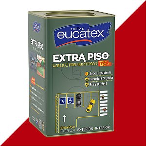 Tinta Acrílica Piso Eucatex Fosco 18L - Vermelho Segurança