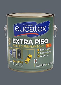 Tinta Acrílica Piso Eucatex Fosco 3.6L - Cinza