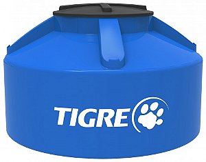Caixa D'Agua Tigre Pvc 500L Azul Tanque