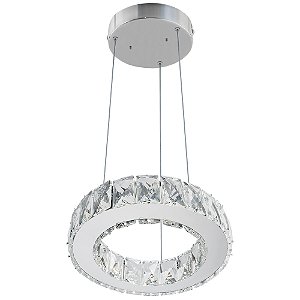 Pendente De Crystal Led Tokyo Redondo 14W 4000K 25cm Llumm Bronzearte