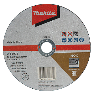 Disco de Corte Inox Makita 7 180mm D-65975
