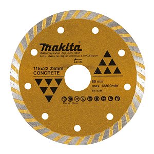 Disco Diamantado Makita Turbo para Esmerilhadeira Dourado para Concreto A-84143
