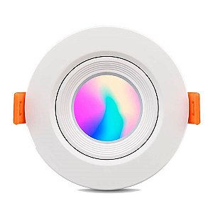 Luminária Led Elgin Ecospot Redonda Rgbw 5W 3000-6500K