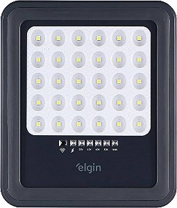 Refletor Elgin Solar 100W 900Lm Luz Branca 6500K
