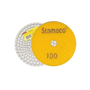 Disco de Lixa Diamantado Stamaco 100mm 100 Amarelo