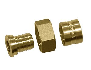 Conector Móvel Fêmea PEX Amanco 20 x 1/2 para Água Quente/Fria