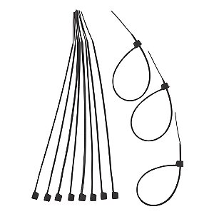 Abraçadeira de Nylon 4,8x300mm com 100 pçs preta EDA Ref.9LQ