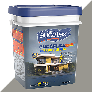 Tinta Emborrachada para parede - Borracha Líquida Eucaflex Balde 20kg Elephant Eucatex