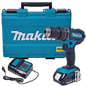 Parafusadeira/Furadeira de Impacto 18V com Bateria 1,5Ah e Maleta - Makita DHP482Y002