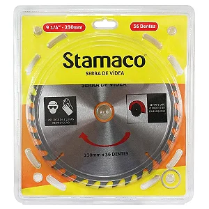 Disco de Serra Videa Stamaco 230mm 9.1/4 36 Dentes - 2253