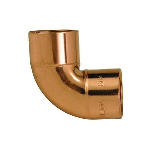Cotovelo de Cobre Eluma 90° R.12 - 28 mm x 1
