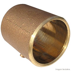 Luva Passante Sem Anel para Solda Eluma R.601 - 35 mm Bronze