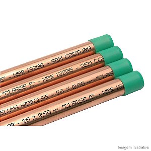 Tubo de Cobre Eluma Classe E - 42 mm (1.1/2) - Metro