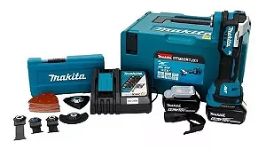 Multiferramenta Makita 18V - DTM52RTJX1
 acompanha 2 baterias 5.0Ah, carregador e acessórios