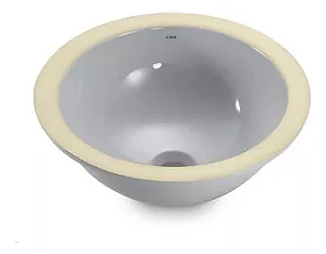 Cuba louça Icasa redonda de embutir 36 cm Cinza Claro