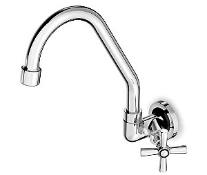 Torneira para Cozinha de Parede Celite Eco-N 1/4 de Volta Cromada
