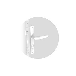 Fechadura Soprano Popline externa branca ESP15 (20x53 PY43) – Modelo 03001.0520.05