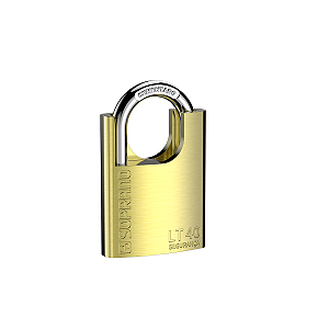 Cadeado Soprano LT40 Latão 40mm Alta Segurança Escovado