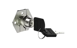 Fechadura Soprano 0861 para Gaveta 22mm Níquel com 2 Chaves