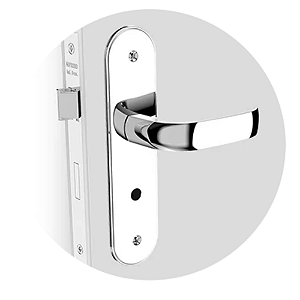 Fechadura Soprano Ícaro externa cromada ESP43 (40x53 PY53)  – Modelo 03002.0795.17