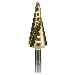 Broca Escalonada Makita D-40185 para Metal 4–20mm com Banho de Titânio