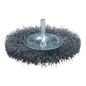 Escova de Aço Tipo Roda Makita D-39986 – 75mm com Haste 6mm para Furadeira