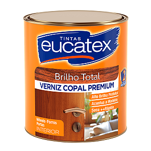 Verniz Copal Incolor Brilhante Eucatex 900 ml