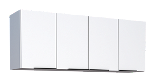 Armário Aéreo para Cozinha 4 Portas 144cm Cisne Branco – Cozimax