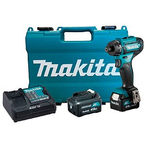 Parafusadeira/Furadeira Makita DF033DSME 12V com 2 Baterias 4.0Ah, Carregador e Maleta