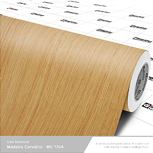 Adesivo Imprimax Gold Madeira Carvalho MC 1704 Rolo 1,22x12,5m
