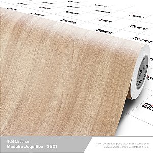 Adesivo Imprimax Gold Madeira Jequitibá MJ 2301 Rolo 1,22x12,5m