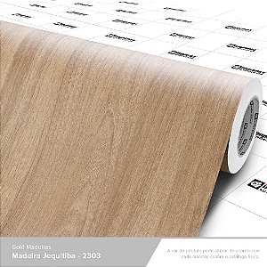 Adesivo Imprimax Gold Madeira Jequitibá MJ 2303 Rolo 1,22x12,5m
