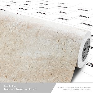 Adesivo Imprimax Gold Pedra Travertino Fosco Rolo 1,22x12,5m